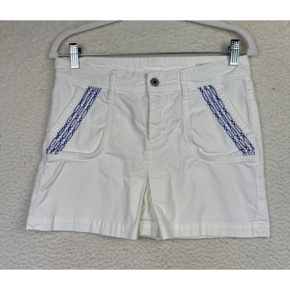 Citizens of Humanity Skirt Womens 27 White Embroidered Pockets Pleats USA